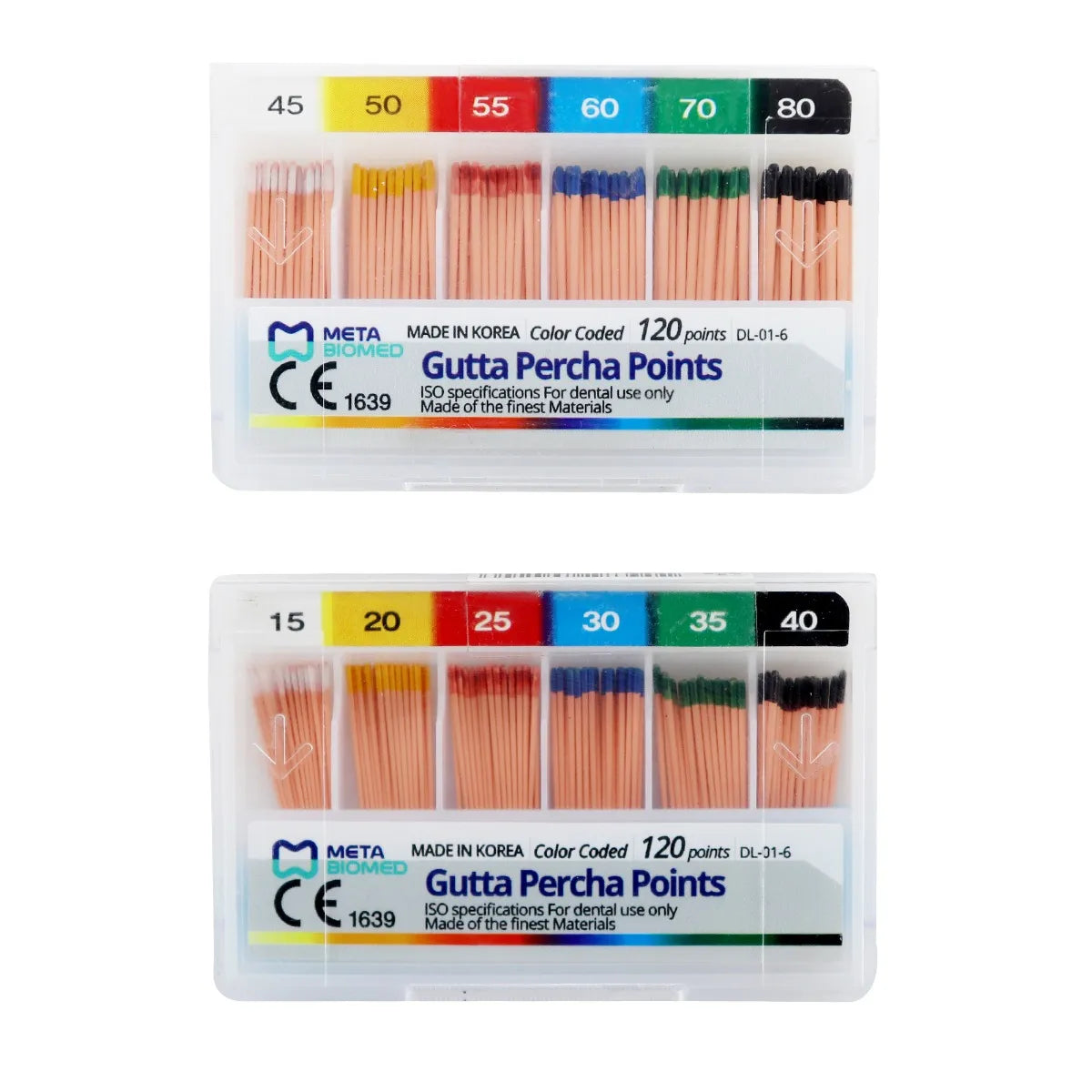 Meta Gutta Percha Points 2% taper