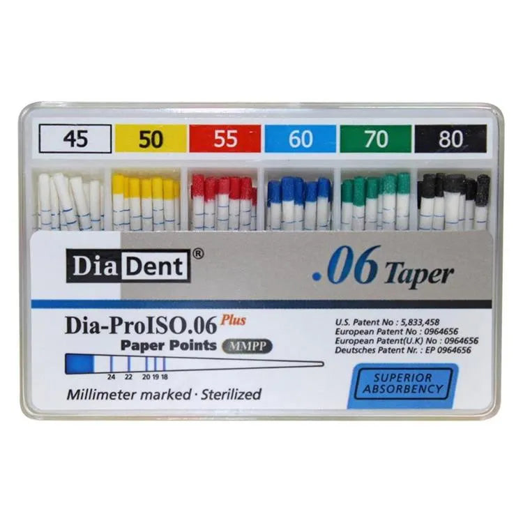 Diadent Paper Point Special Tapered 6%