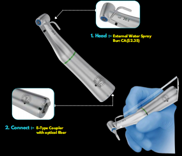 20:1 Implant Handpiece (With Fiber Optic Led) DDI