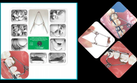 Saddle Contoured Metal Matrice Matrix Universal Kit with Spring Clip DDI