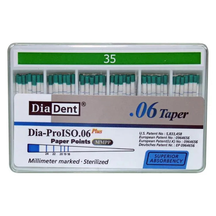 Diadent Paper Point Special Tapered 6%
