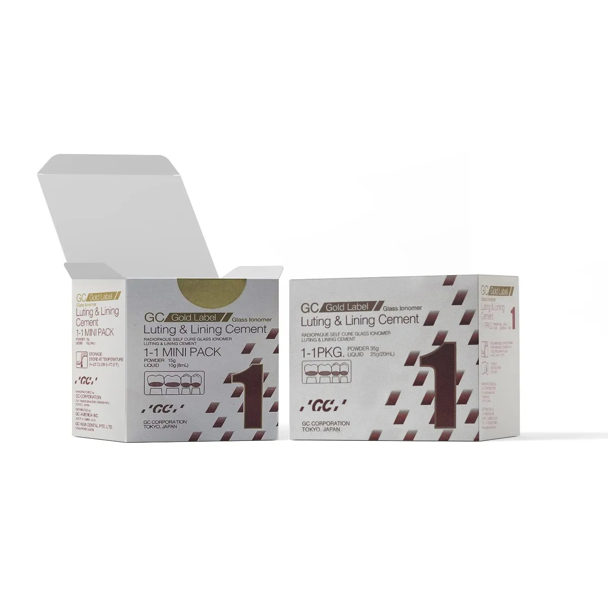 GC Gold Label 1 Luting And Lining Cement 1-1 PKG