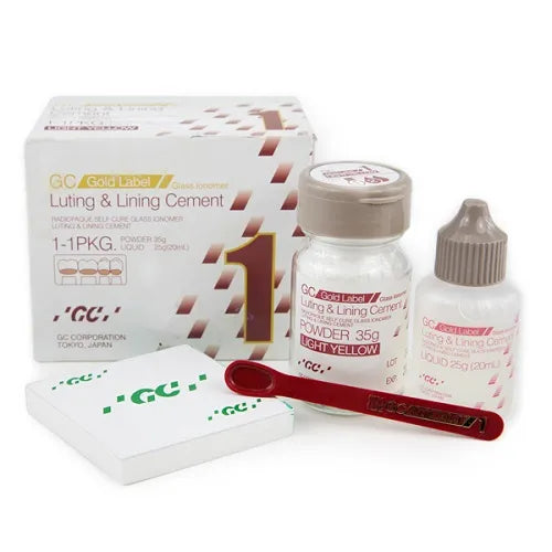 GC Gold Label 1 Luting And Lining Cement 1-1 PKG
