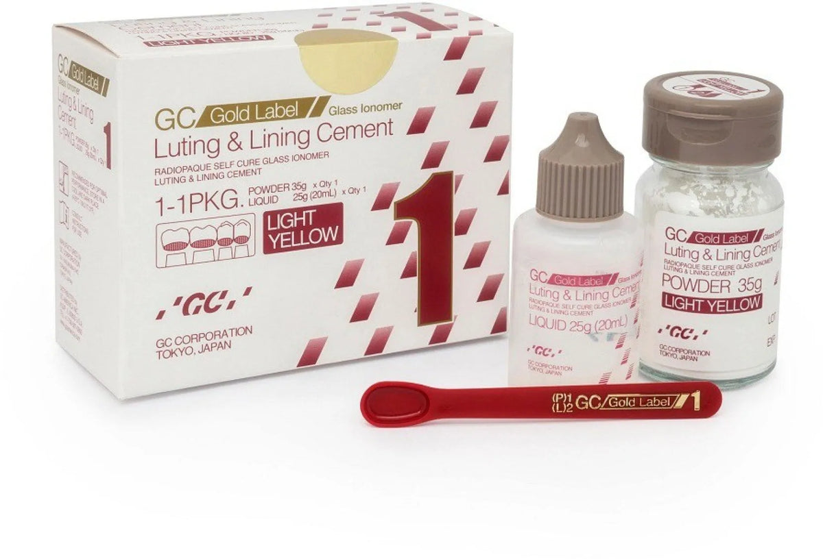 GC Gold Label 1 Luting And Lining Cement 1-1 PKG