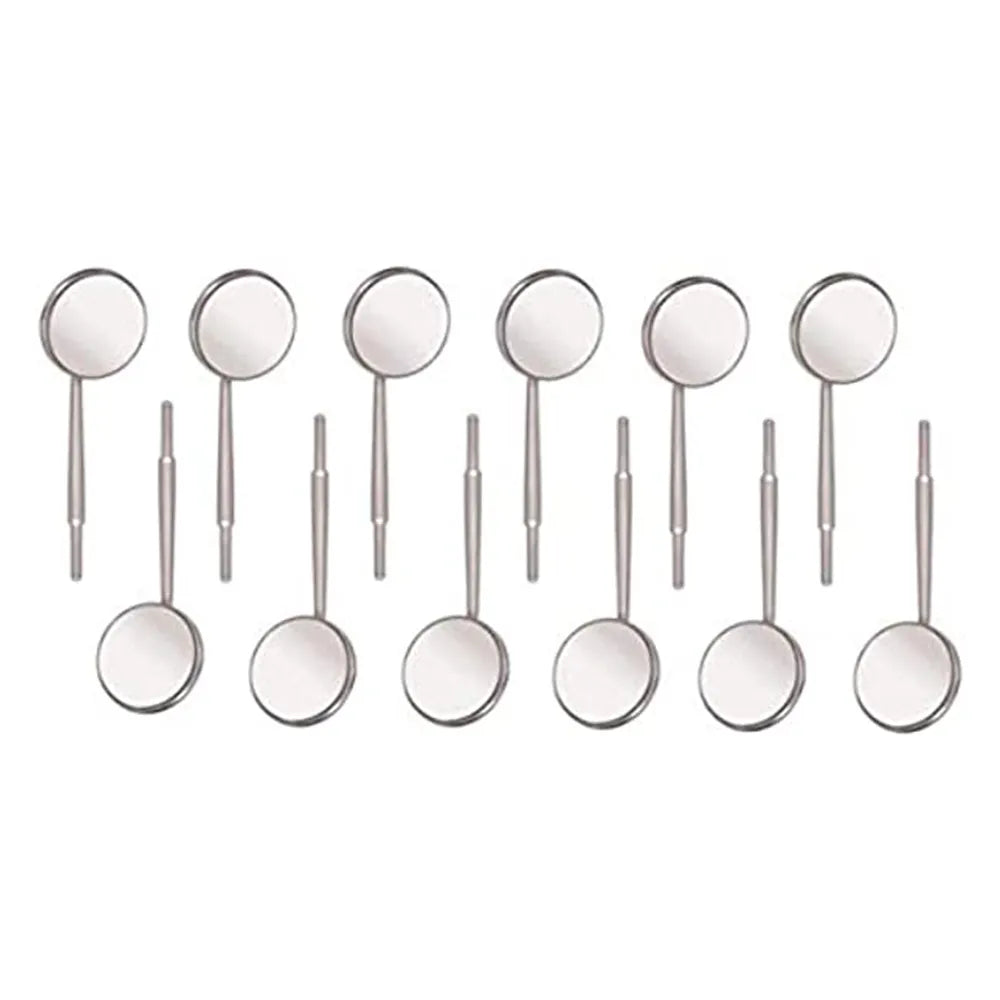 GDC Mouth Mirror Tops Plain Pack Of 12 Pcs