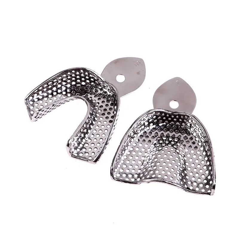 Impression Trays perforated stainless steel (Set of 10)